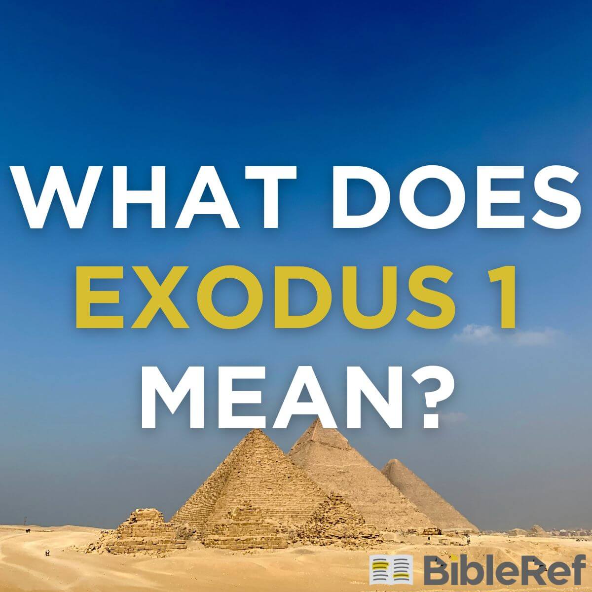 What does Exodus chapter 1 mean? | BibleRef.com