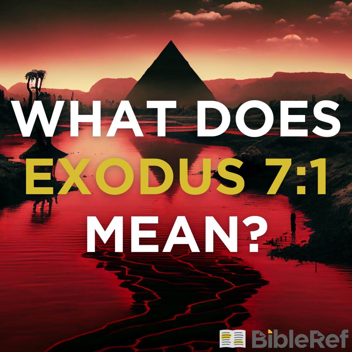 exodus 7 1-13. niv